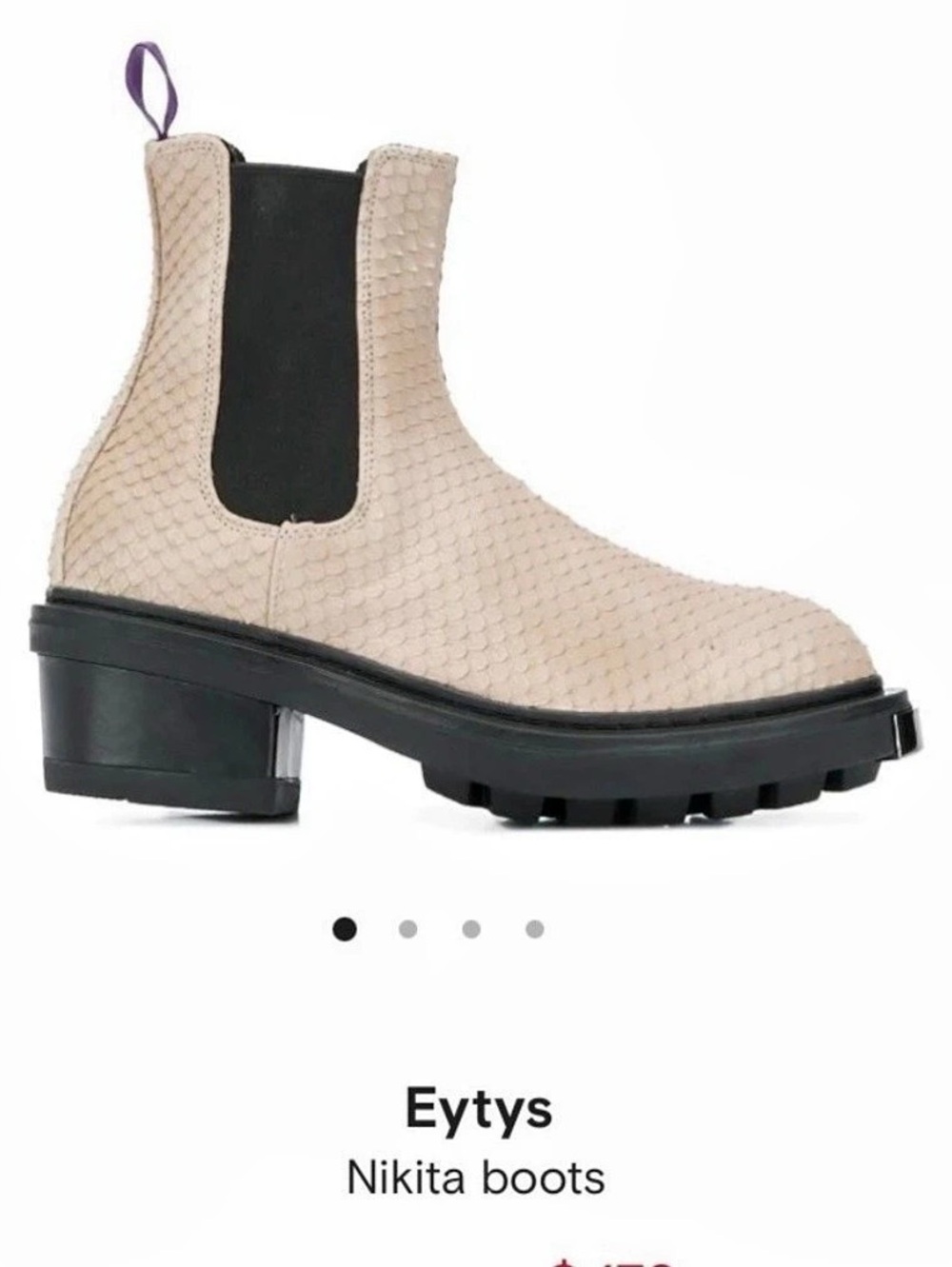 Eytys Nikita boots Ankle Boots in Pink
